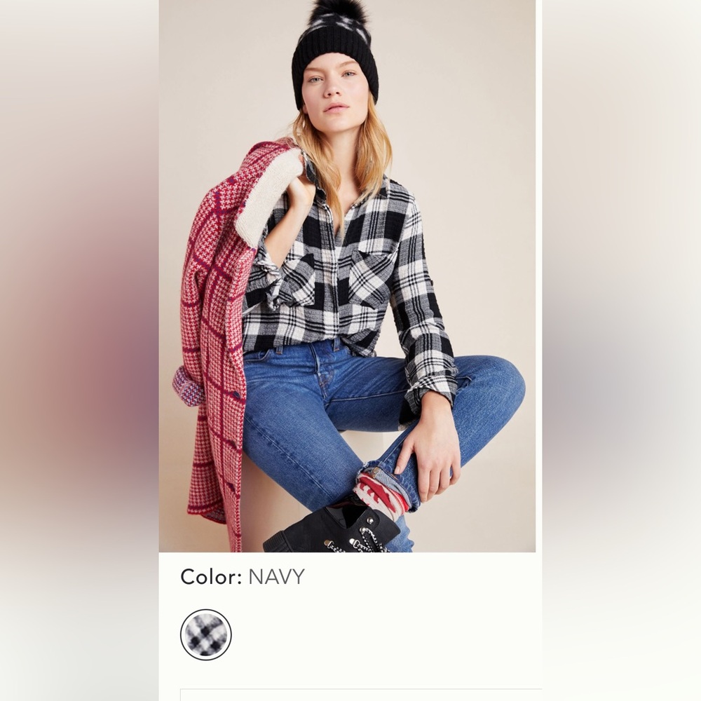Cloth & Stone Plaid Buttondown